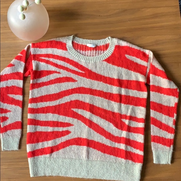 Club Monaco Sweaters - Club Monaco Crew Neck Zebra Print Sweater Size S